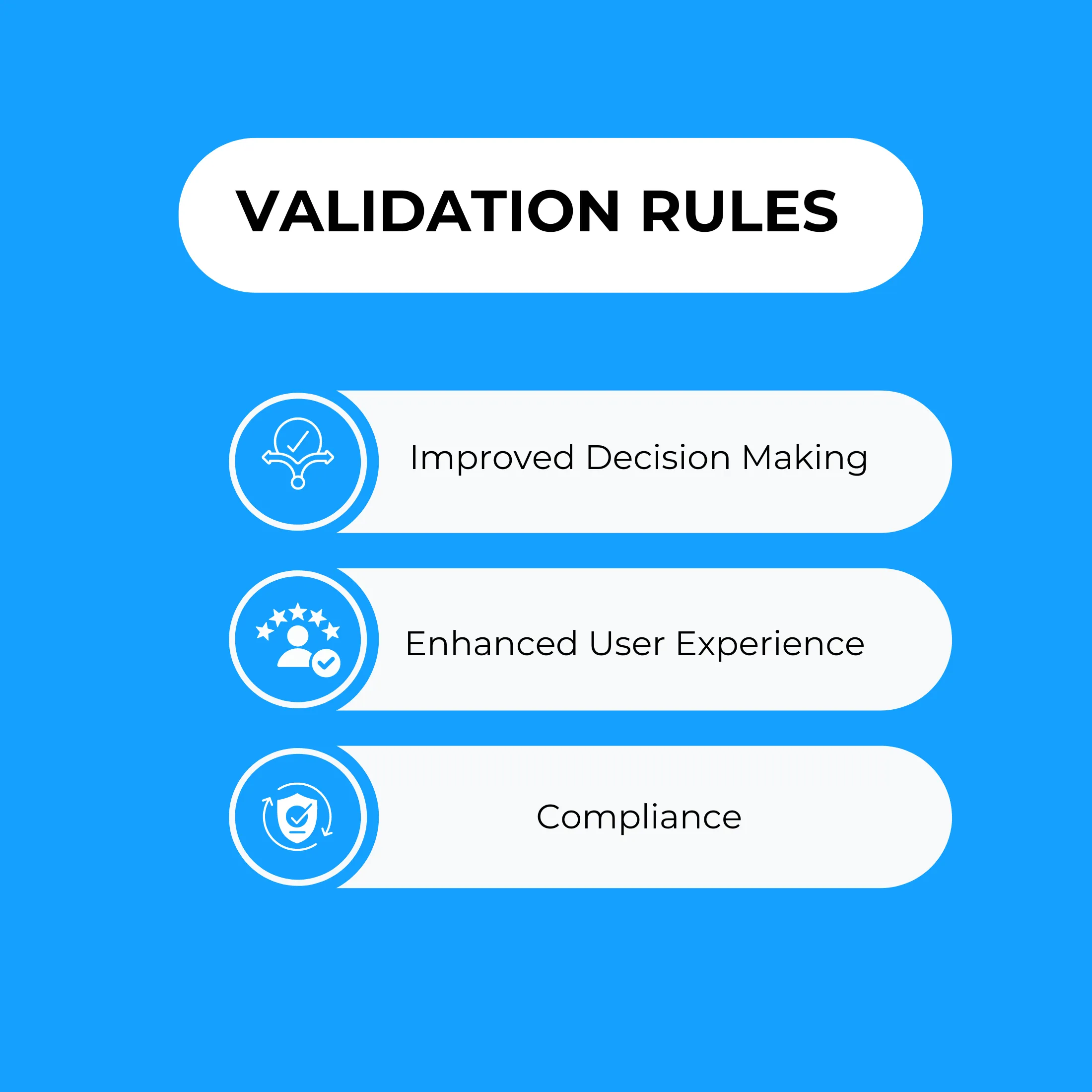 Validation rules flowchart outlining data input requirements.