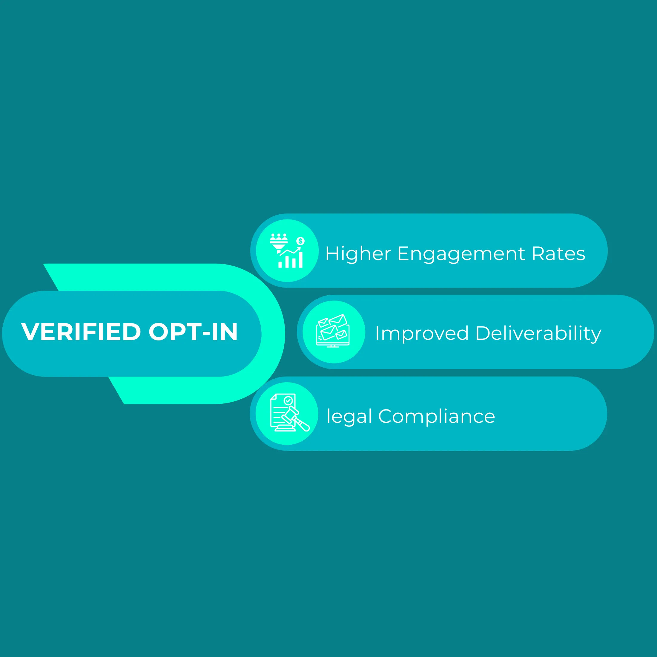 Verified opt-in process diagram showing user consent steps.