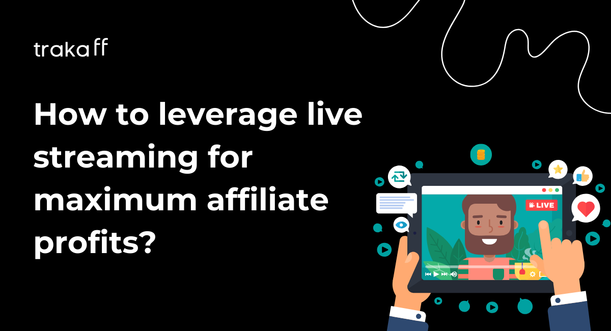 A digital marketer hosting a live streaming session to engage with viewers and promote affiliate products for maximum profits. 