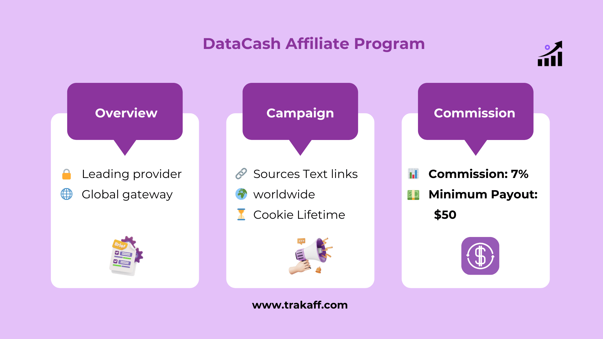 DataCash Affiliate Program infographic 